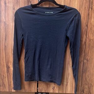 Everlane Black Long Sleeve Top